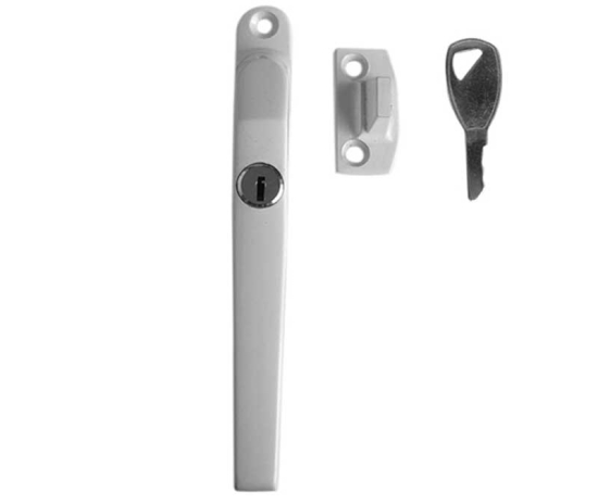 Frelan Modern Lockable Casement Fastener White 124mm JW78LWH