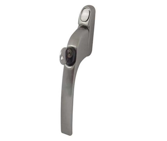 Frelan Modern Locking Espagnolette Window Fastener Satin Chrome JW79LSC