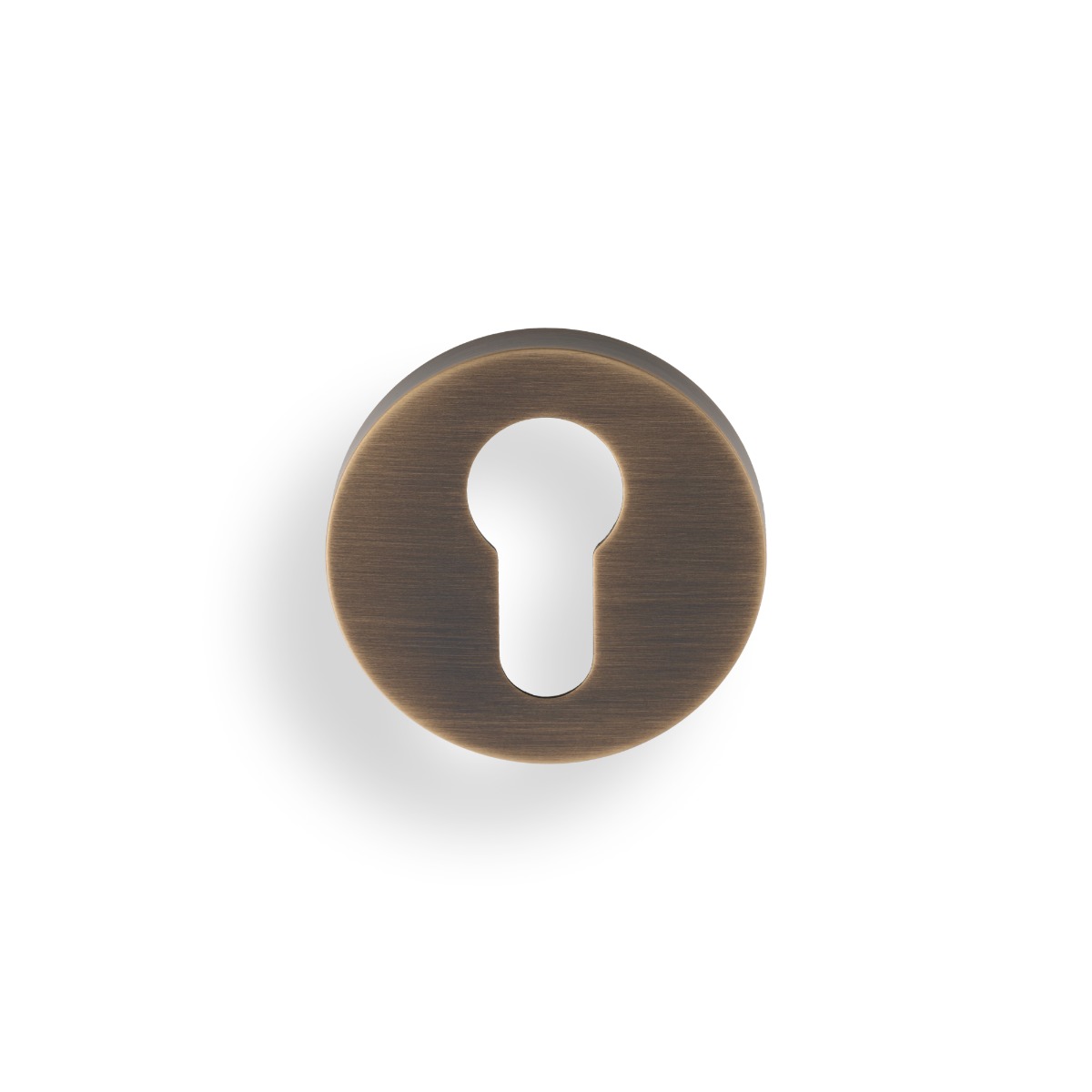 Euro Profile Push-On Round Rose Escutcheon Antique Brass K1101AB Carlisle Brass