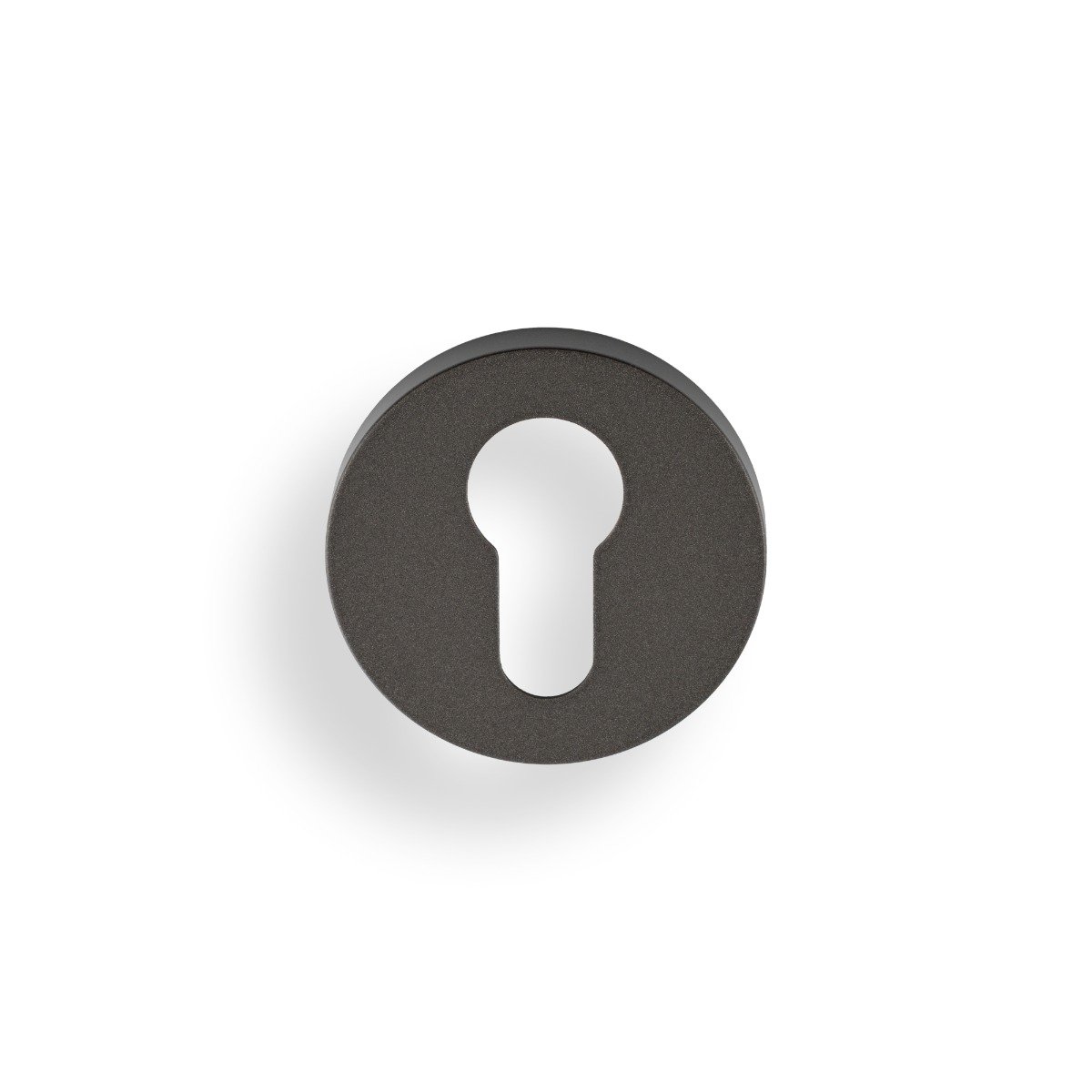 Euro Profile Push-On Round Rose Escutcheon Anthracite K1101ANT Carlisle Brass