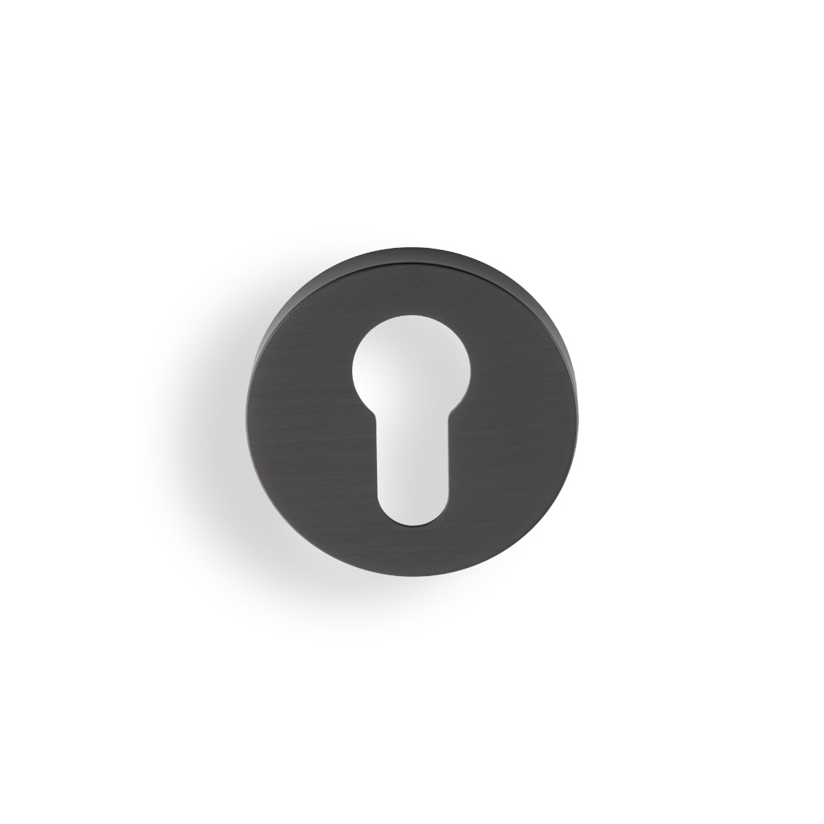 Euro Profile Push-On Round Rose Escutcheon Dark Bronze PVD K1101EDPVD Carlisle Brass
