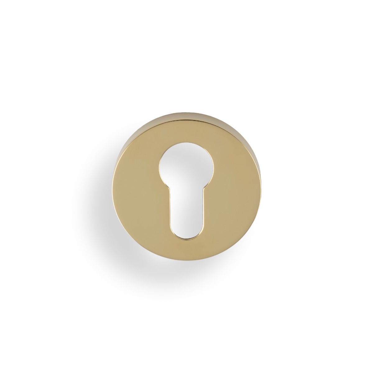 Euro Profile Push-On Round Rose Escutcheon Polished Brass PVD K1101PBPVD Carlisle Brass
