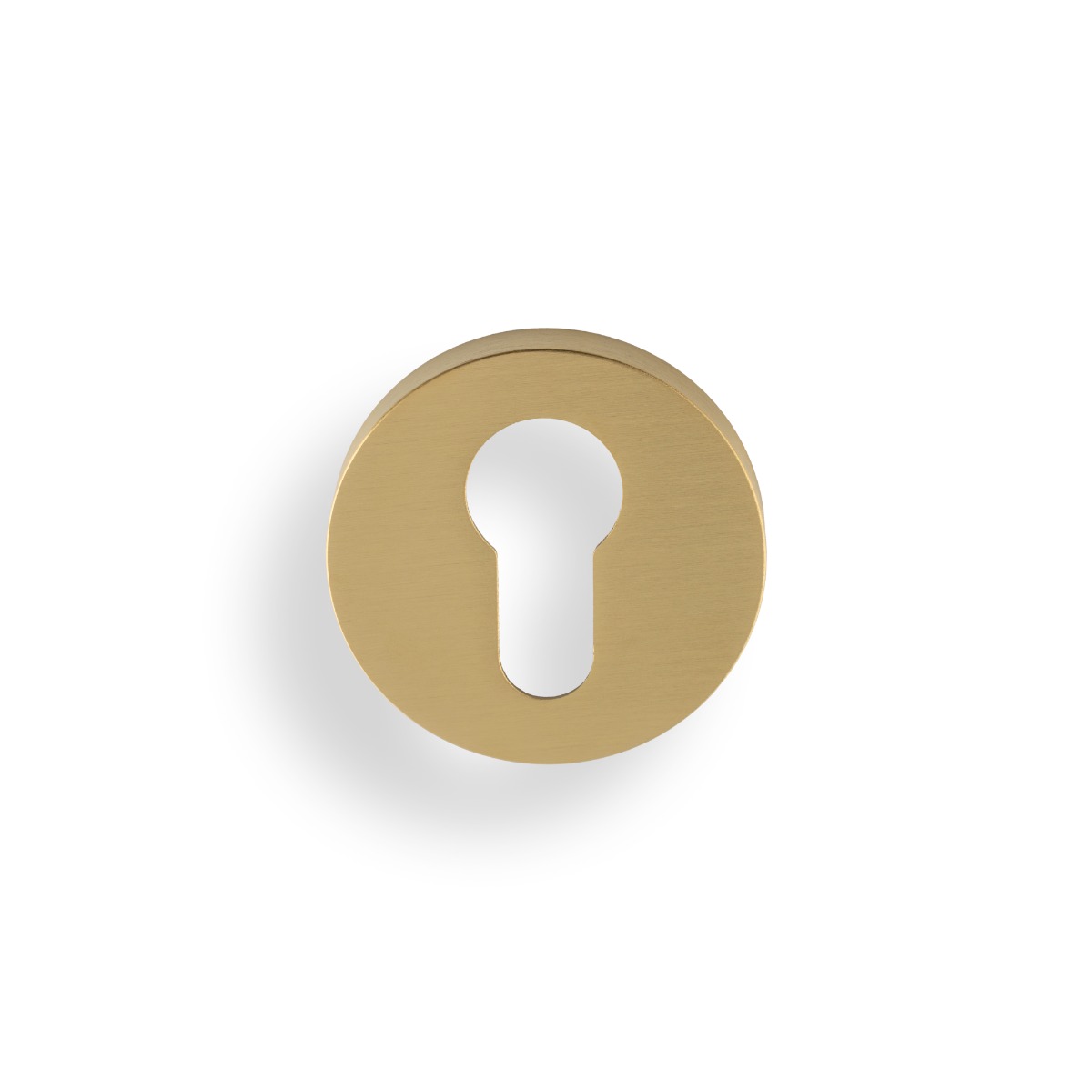 Euro Profile Push-On Round Rose Escutcheon Satin Brass PVD K1101SBPVD Carlisle Brass