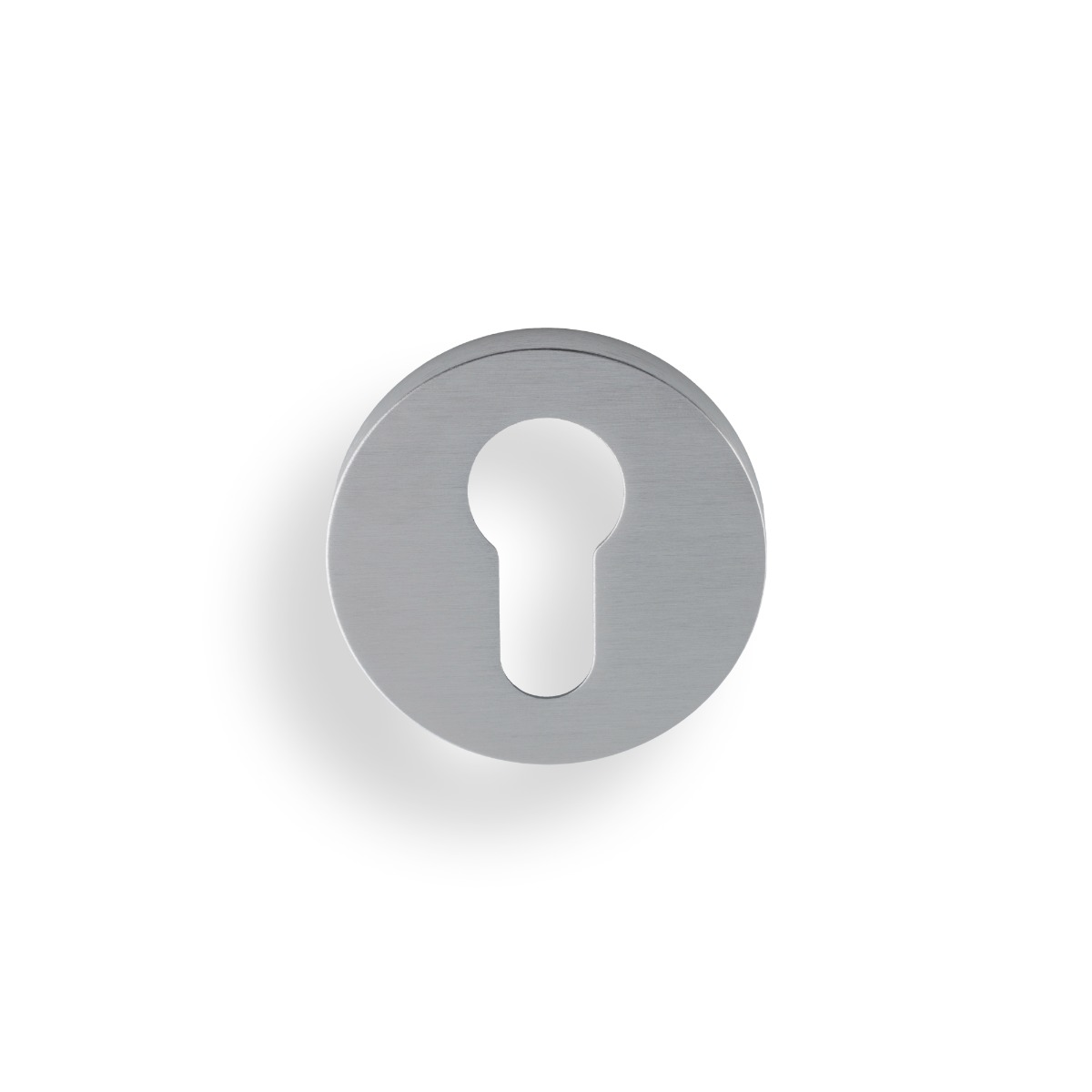 Euro Profile Push-On Round Rose Escutcheon Satin Chrome PVD K1101SCPVD Carlisle Brass