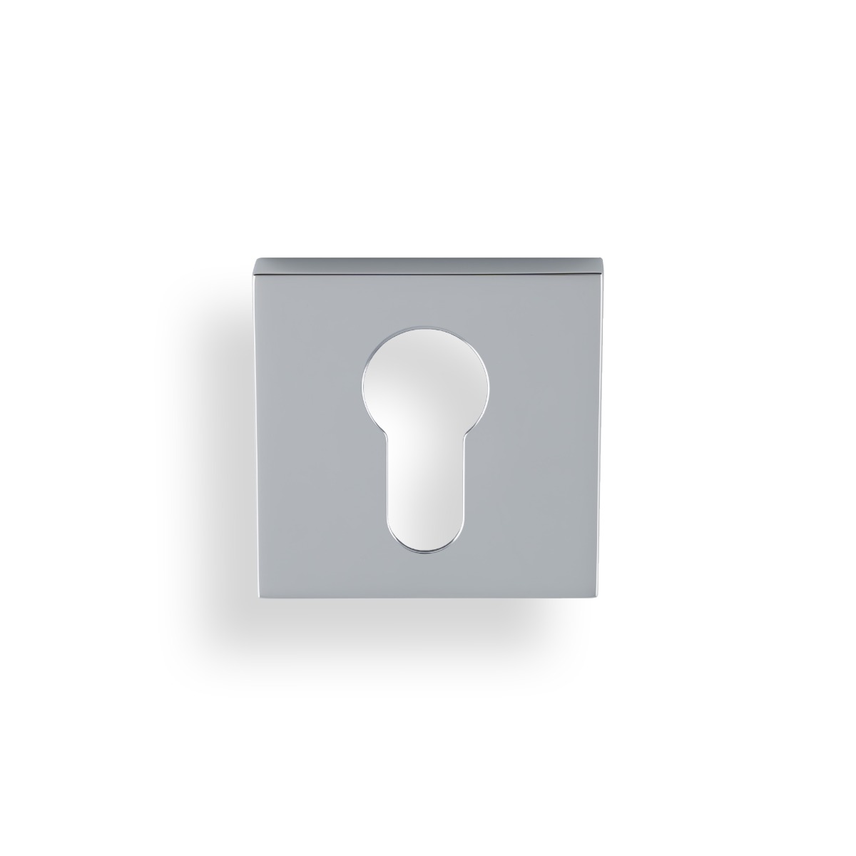 Euro Profile Push-On Square Rose Escutcheon Polished Chrome PVD K1101SQPCPVD Carlisle Brass