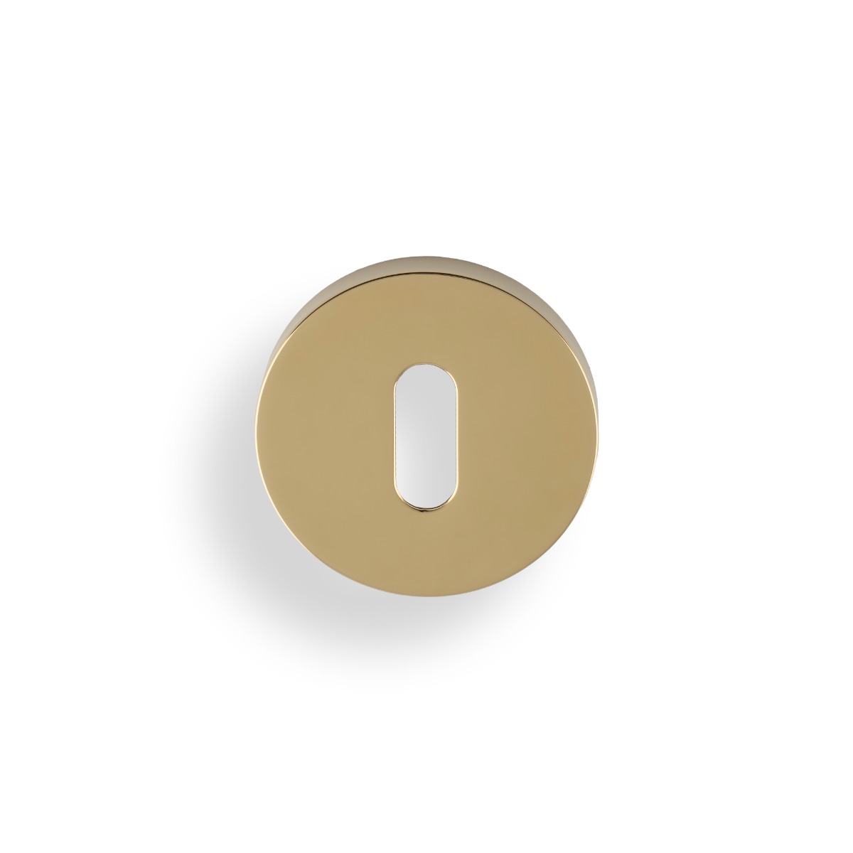 Lock Profile Push-On Round Rose Escutcheon Polished Brass PVD K1103PBPVD Carlisle Brass