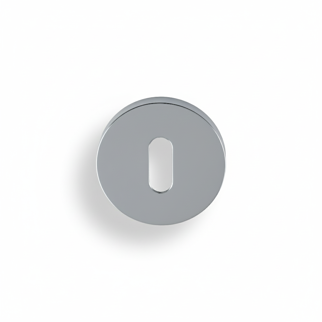 Lock Profile Push-On Round Rose Escutcheon Polished Chrome PVD K1103PCPVD Carlisle Brass