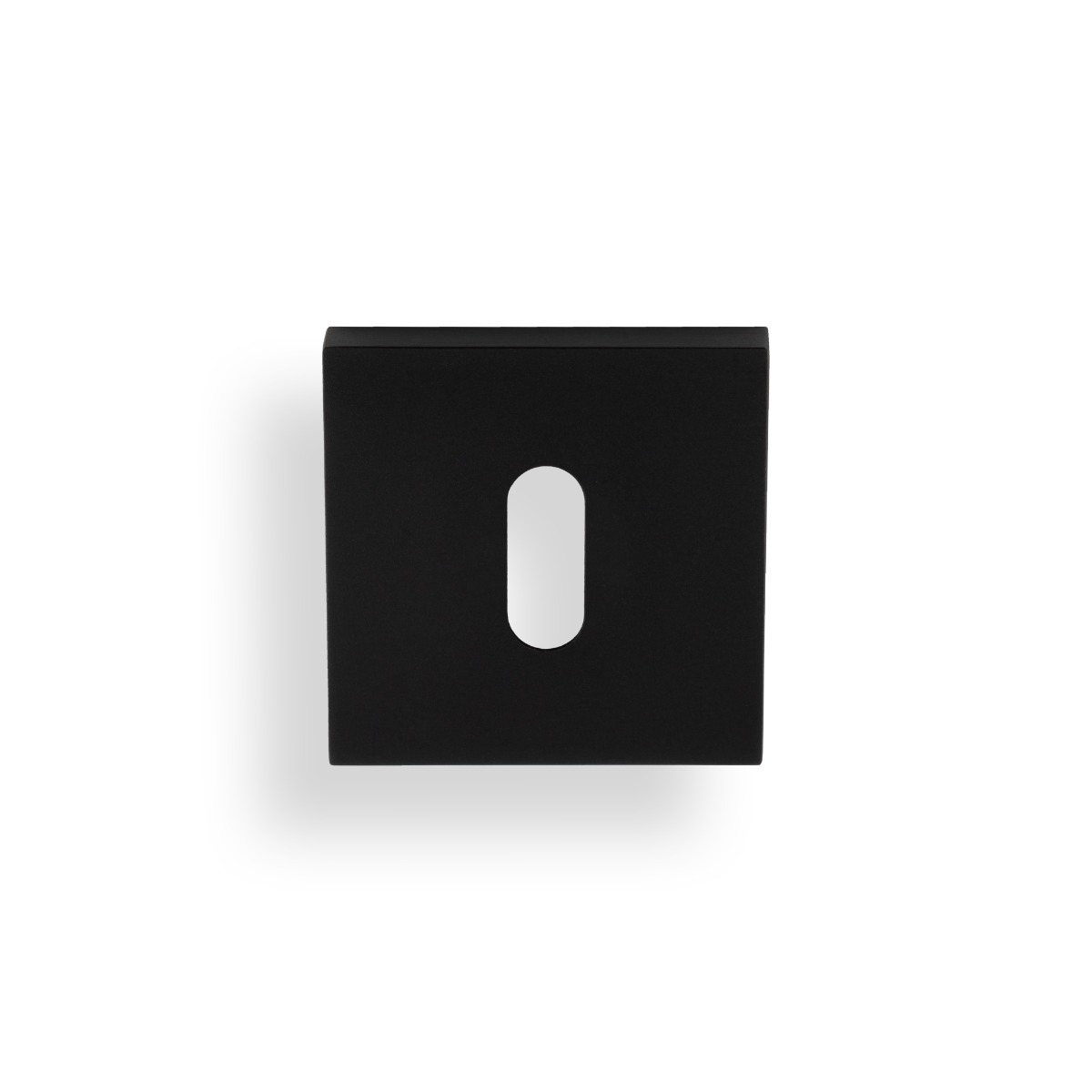 Lock Profile Push-On Square Rose Escutcheon Matt Black PVD K1103SQMBPVD Carlisle Brass