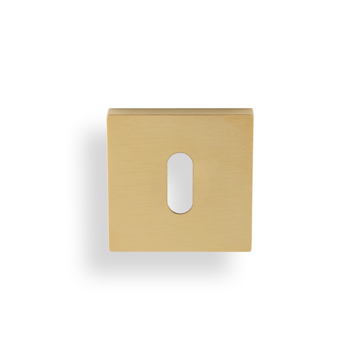 Lock Profile Push-On Square Rose Escutcheon Satin Brass PVD K1103SQSBPVD Carlisle Brass