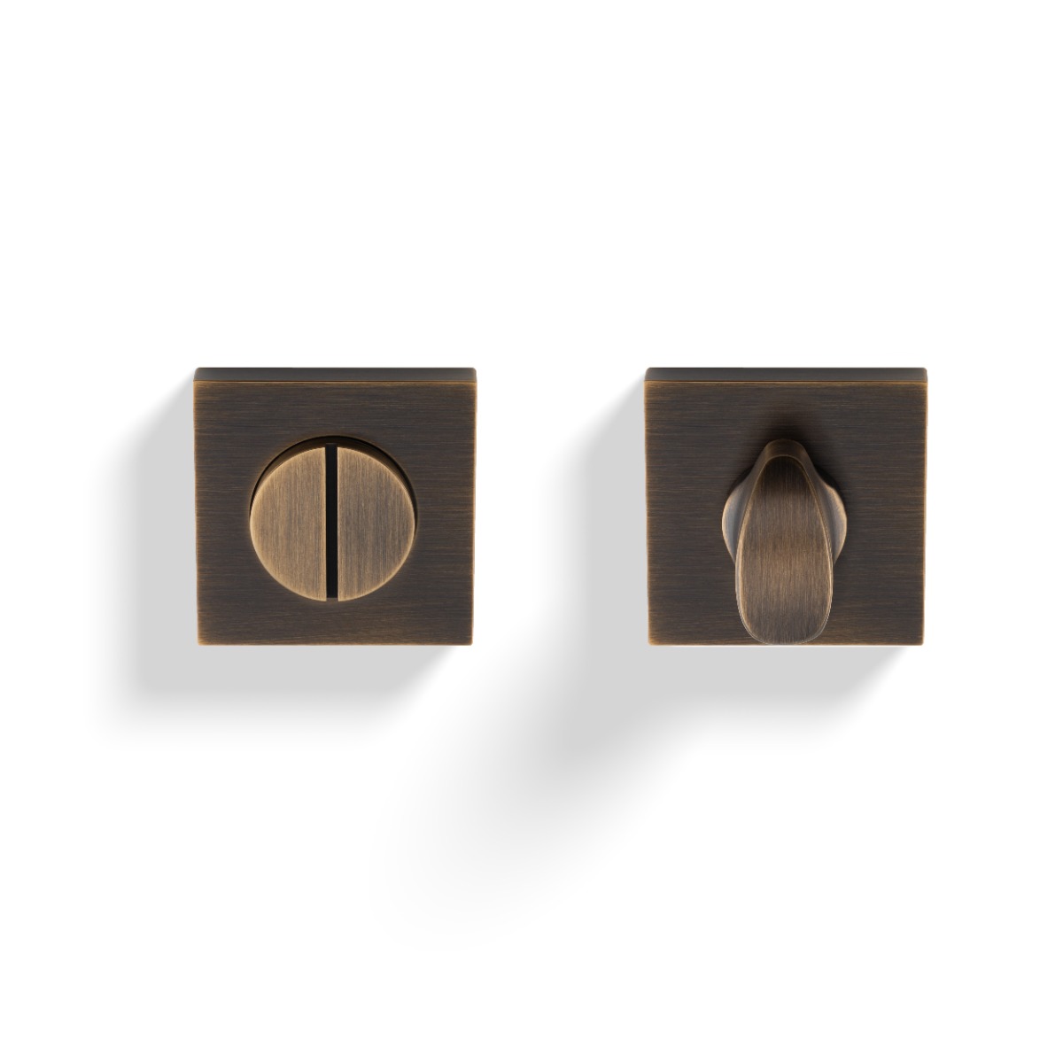 Turn & Release Push-On Square Rose Antique Brass K1104SQAB Carlisle Brass