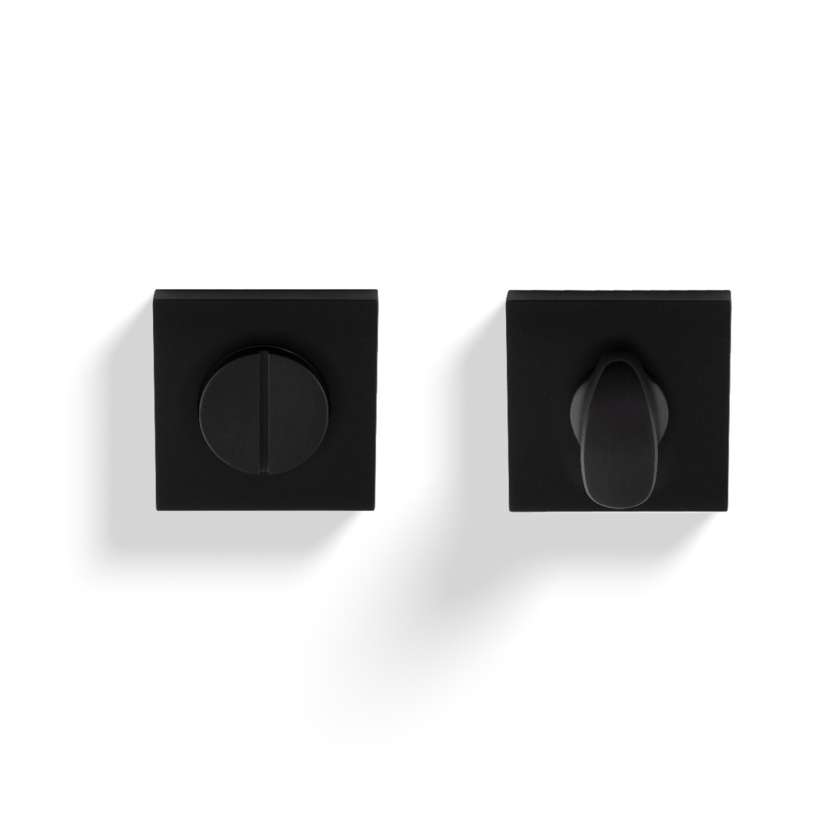 Turn & Release Push-On Square Rose Matt Black PVD K1104SQMBPVD Carlisle Brass