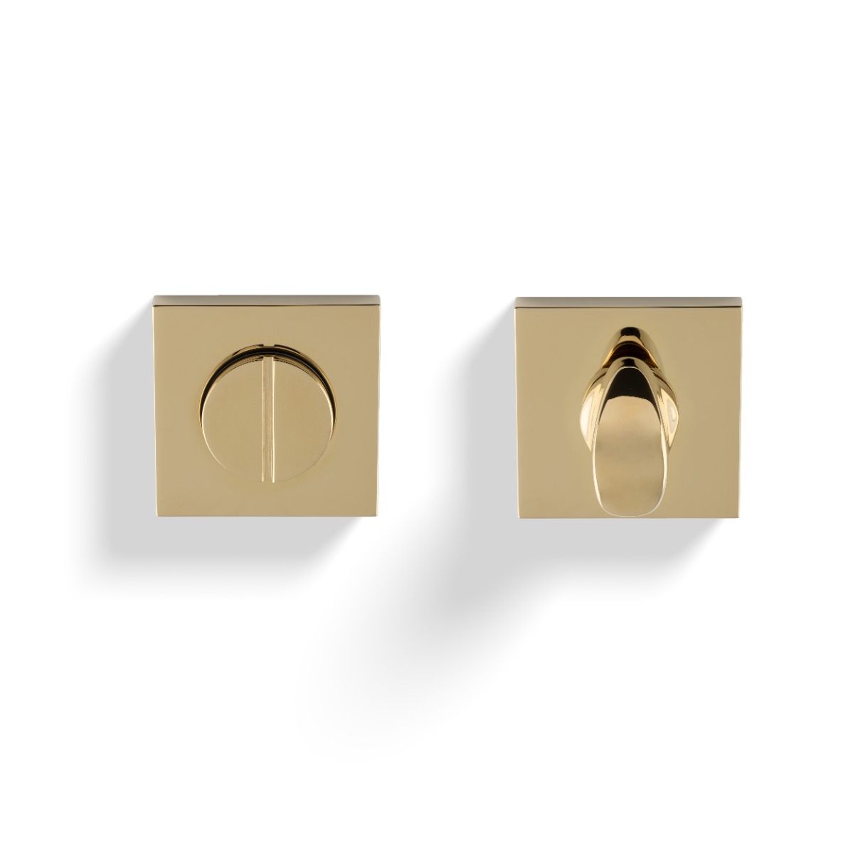 Turn & Release Push-On Square Rose Polished Brass PVD K1104SQPBPVD Carlisle Brass
