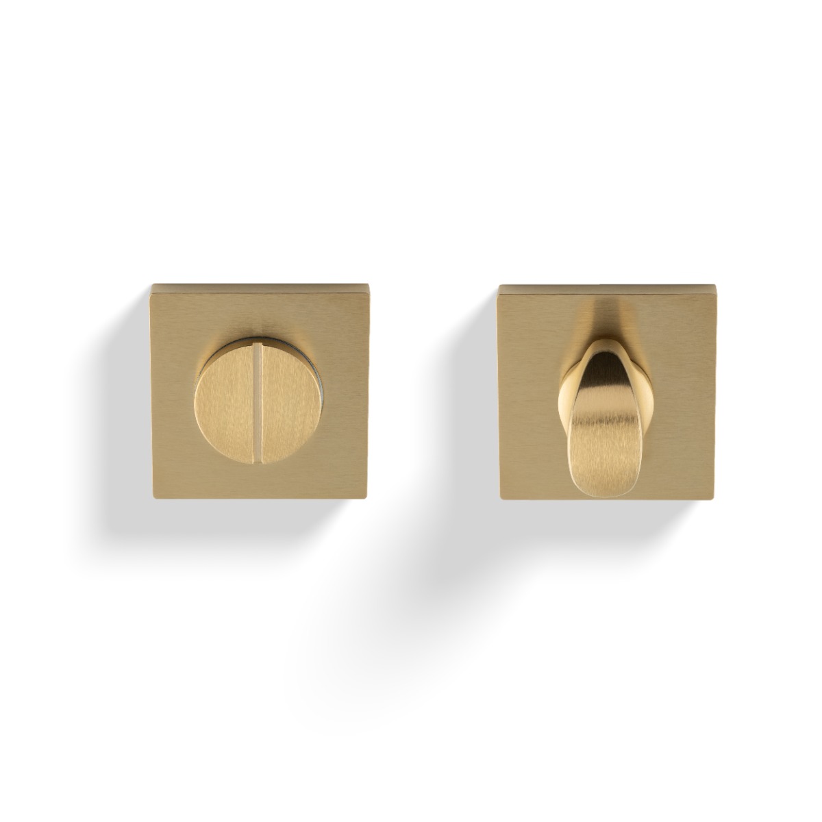 Turn & Release Push-On Square Rose Satin Brass PVD K1104SQSBPVD Carlisle Brass