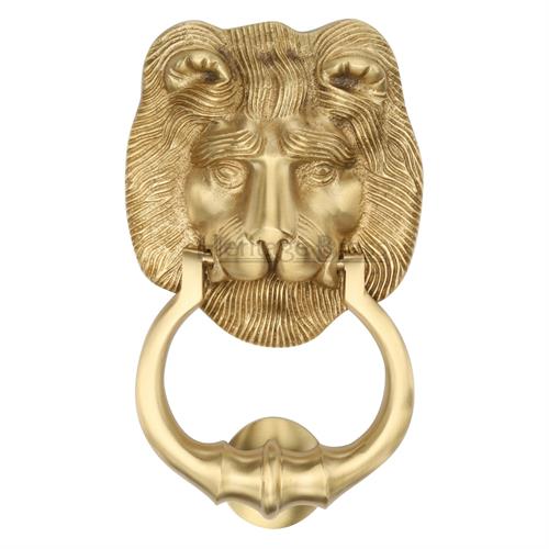 Heritage Brass K1210-SB Lion Knocker Satin Brass finish