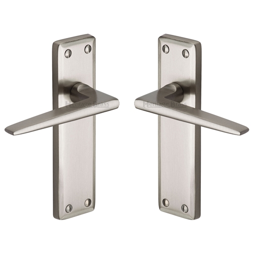 Heritage Brass KEN6810-SN Door Handle Lever Latch Kendal Design Satin Nickel finish