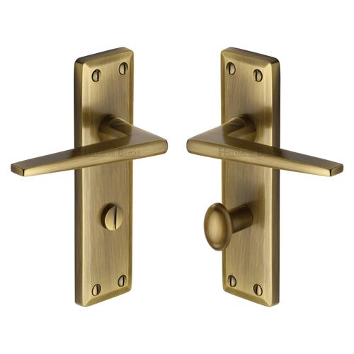 Heritage Brass KEN6830-AT Door Handle for Bathroom Kendal Design Antique finish