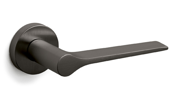 Olivari Lama Door Handle Superanthracite Satin TS 47mm Set M107RSB8-US