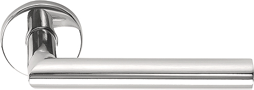 FORMANI BASICS LB2-19 sprung lever handle EN1906 class 3 on rose polished stainless steel