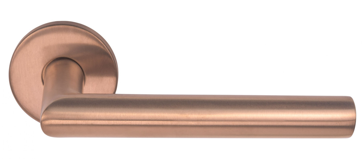 FORMANI BASICS LB2-19 sprung lever handle EN1906 class 3 on rose PVD satin bronze