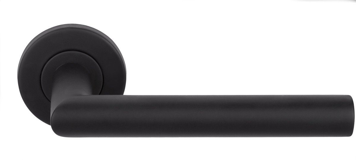 FORMANI BASICS LB2L-19 sprung lever handle EN1906 class 3 on rose satin black
