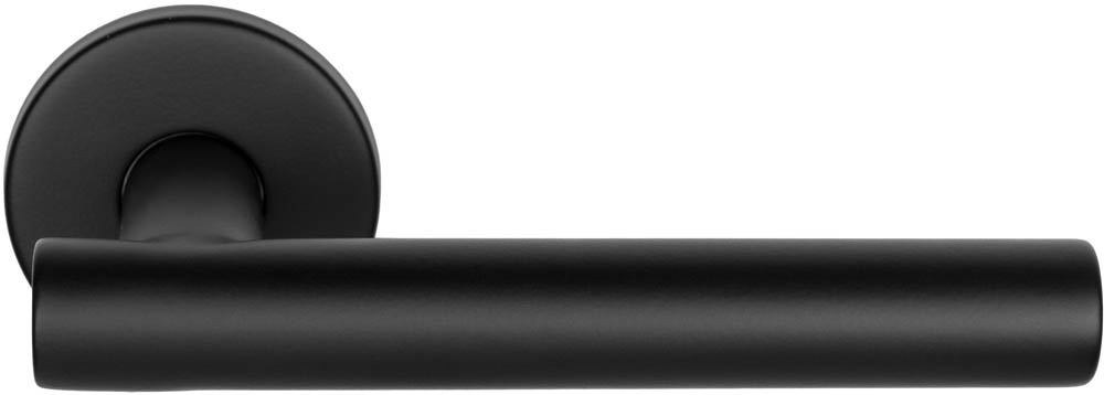 FORMANI BASICS LB7-19 sprung lever handle EN1906 class 3 on rose satin black