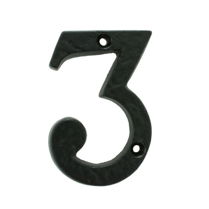 Ludlow Foundries LF55493 Numeral Face Fix (No 3) Black Antique