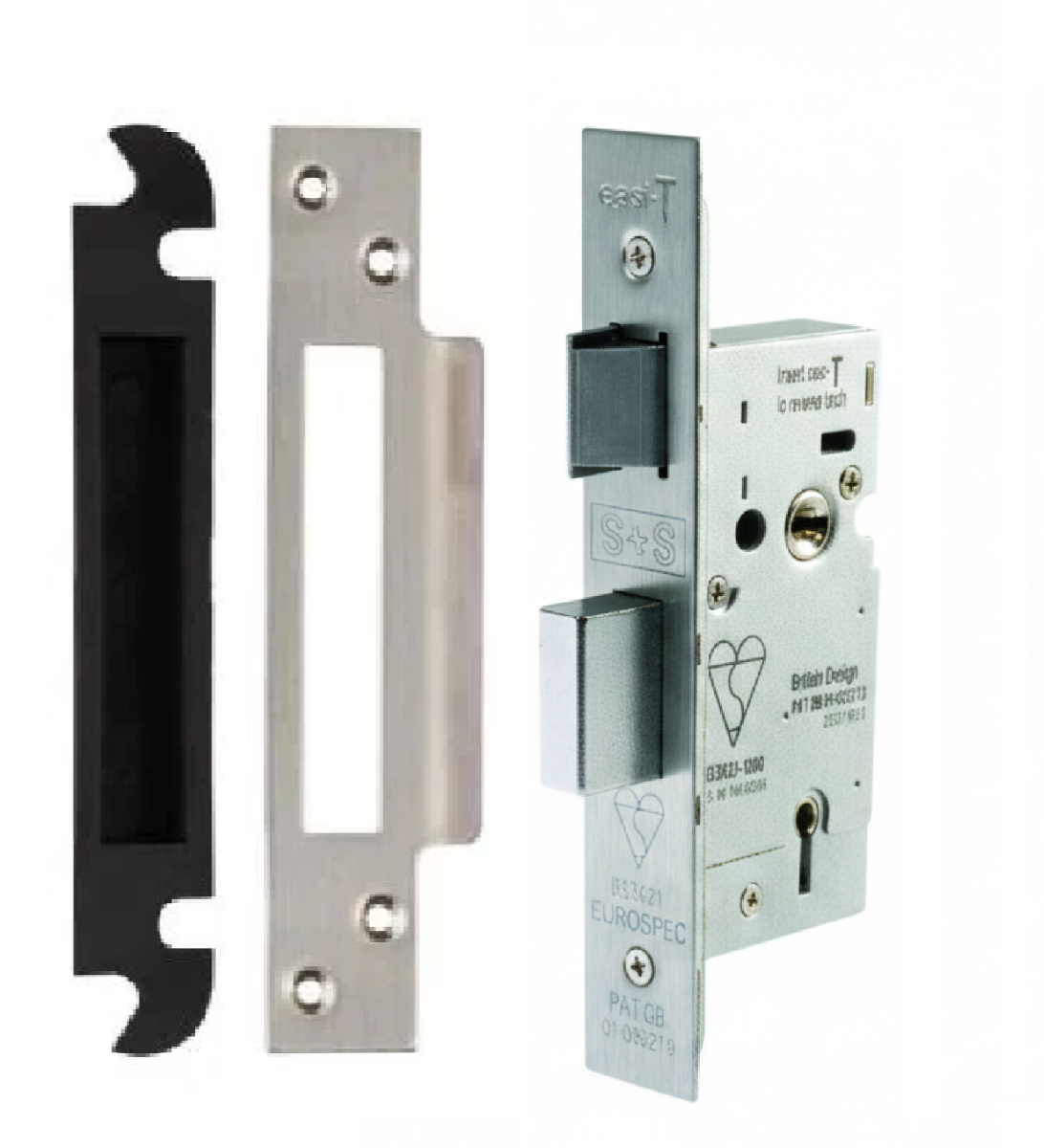 Eurospec LSB5525SSS Easi - T 5 Lever Sashlock Bs 64mm Satin Stainless Steel