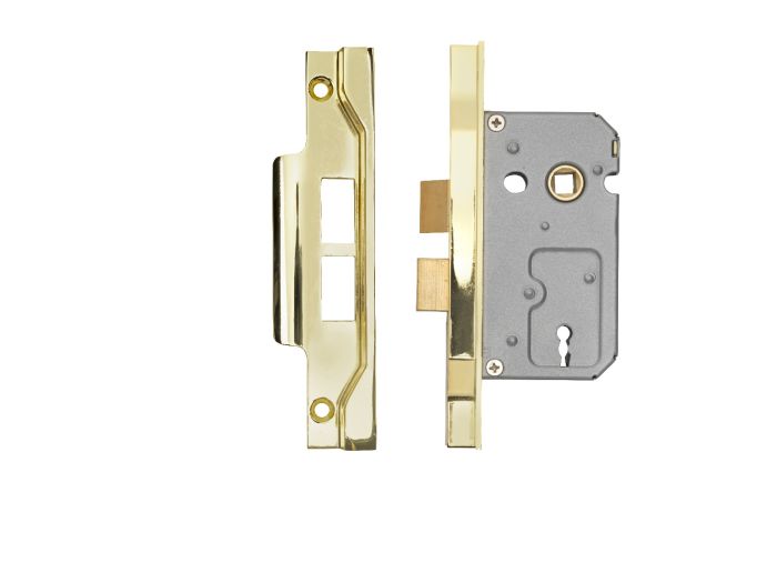 Eurospec LSE5225EB/REB 2 Lever Sashlock - Economy - (Rebated) Electro Brassed