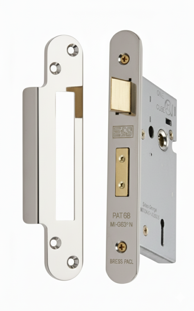 Eurospec Easi - T 5 Lever Security Sashlock 57mm Backset 76mm with Two Keys Polished Stainless Steel Radius LSS5530BSS/R