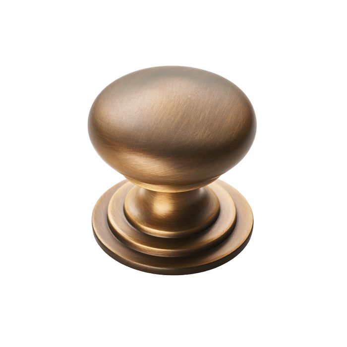 Fingertip M47BAB Ftd Victorian Knob 32Mm Antique Brass