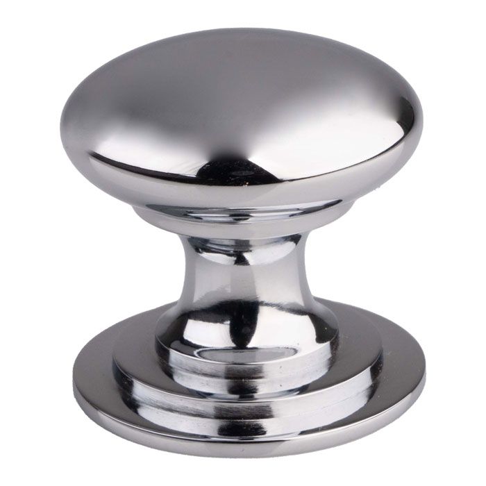 Fingertip M47BCP Ftd Victorian Knob (One Piece) 32mm Polished Chrome