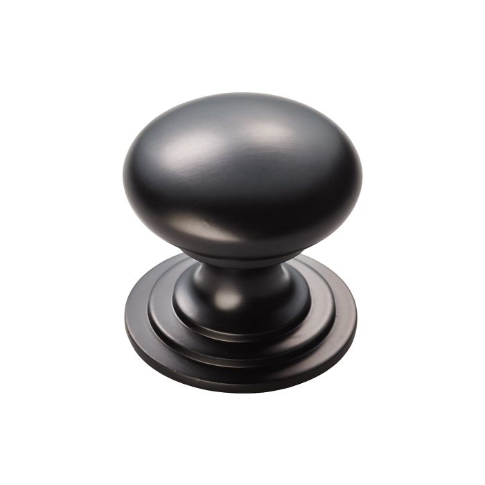 Fingertip M47C Ftd Victorian Knob (One Piece) 38mm Matt Black