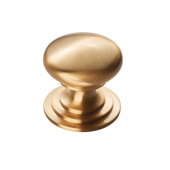 Fingertip M47C Ftd Victorian Knob (One Piece) 38mm Satin Brass