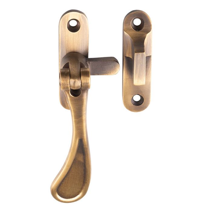 Carlisle Brass M73AB Casement Fastener Reversible Antique Brass