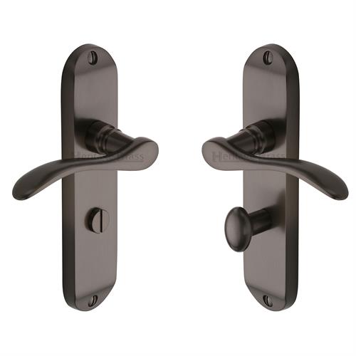 Heritage Brass MAY7630-MB Door Handle for Bathroom Maya Design Matt Bronze finish