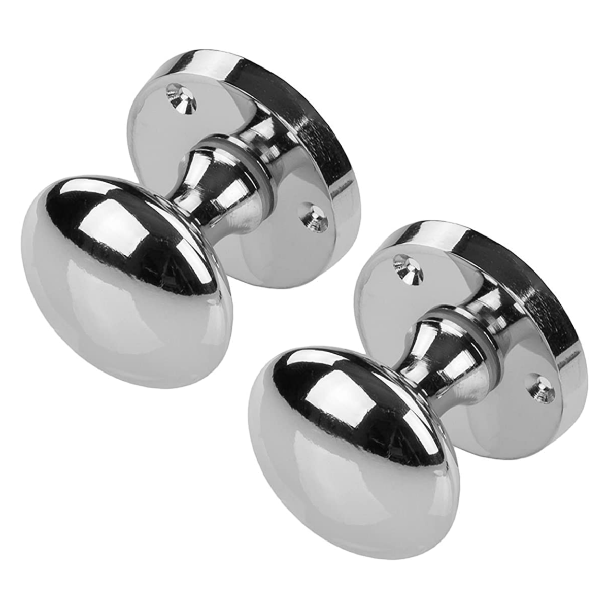 IRONZONE Mortice Sprung Door Knobs 58mm - Polished Chrome