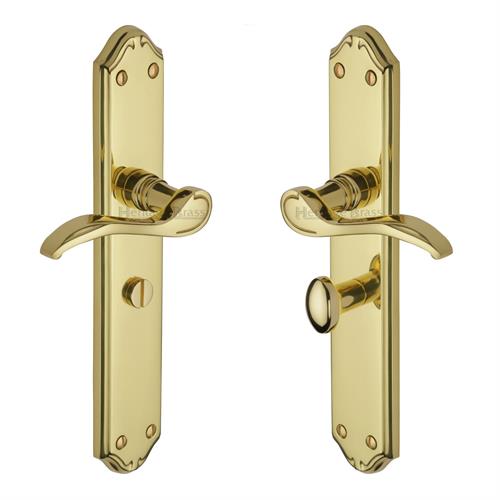 Heritage Brass MM828-PB Door Handle for Bathroom Verona Design Polished Brass finish