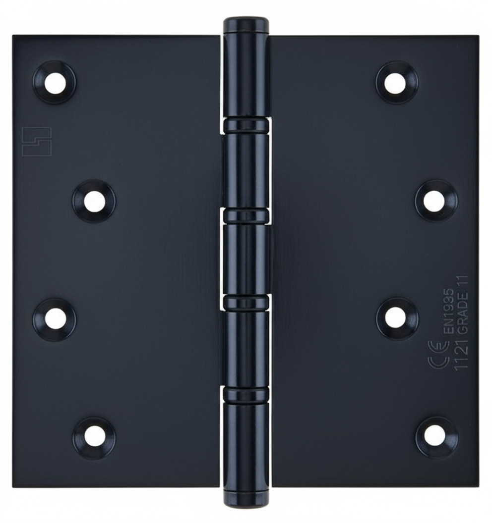 Simonswerk 1560CE Ball Race Brass Butt Projection Hinges CE marked FD30 fire rated 100mm x 100mm c/w Screws Midnight