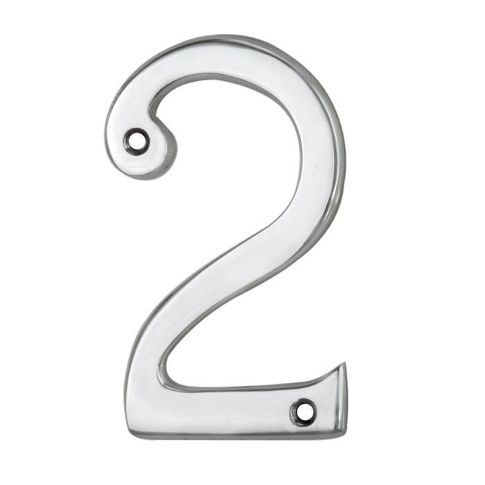 Carlisle Brass N2CP Numeral Face Fix (No.2) Polished Chrome