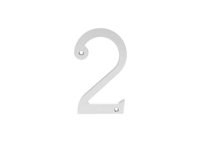 Carlisle Brass N2SC Numeral Face Fix (No.2) Satin Chrome