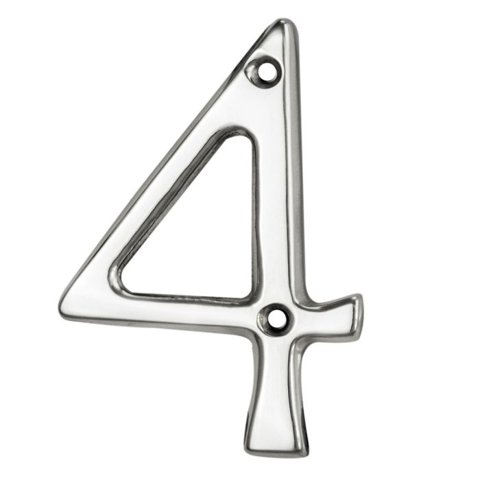 Carlisle Brass N4CP Numeral Face Fix (No.4) Polished Chrome