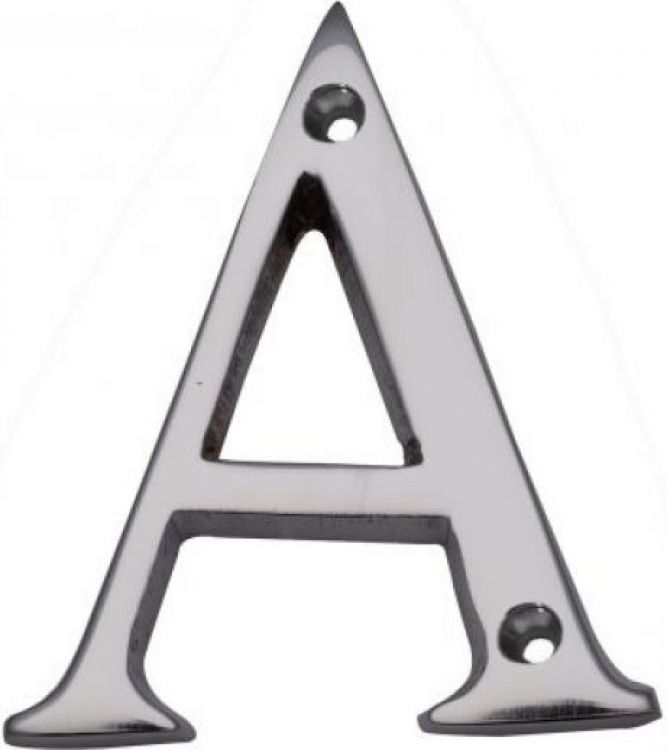Carlisle Brass NASC Letter Face Fix (A) Satin Chrome