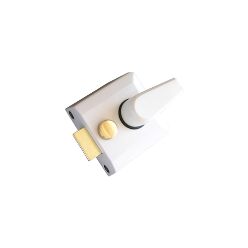 M.Marcus NL3040-WH 40mm Std. Nightlatch White Finish