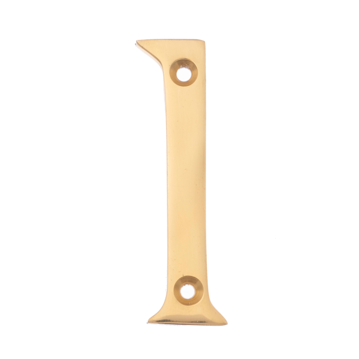 Door Number 1, 76mm - Polished Brass