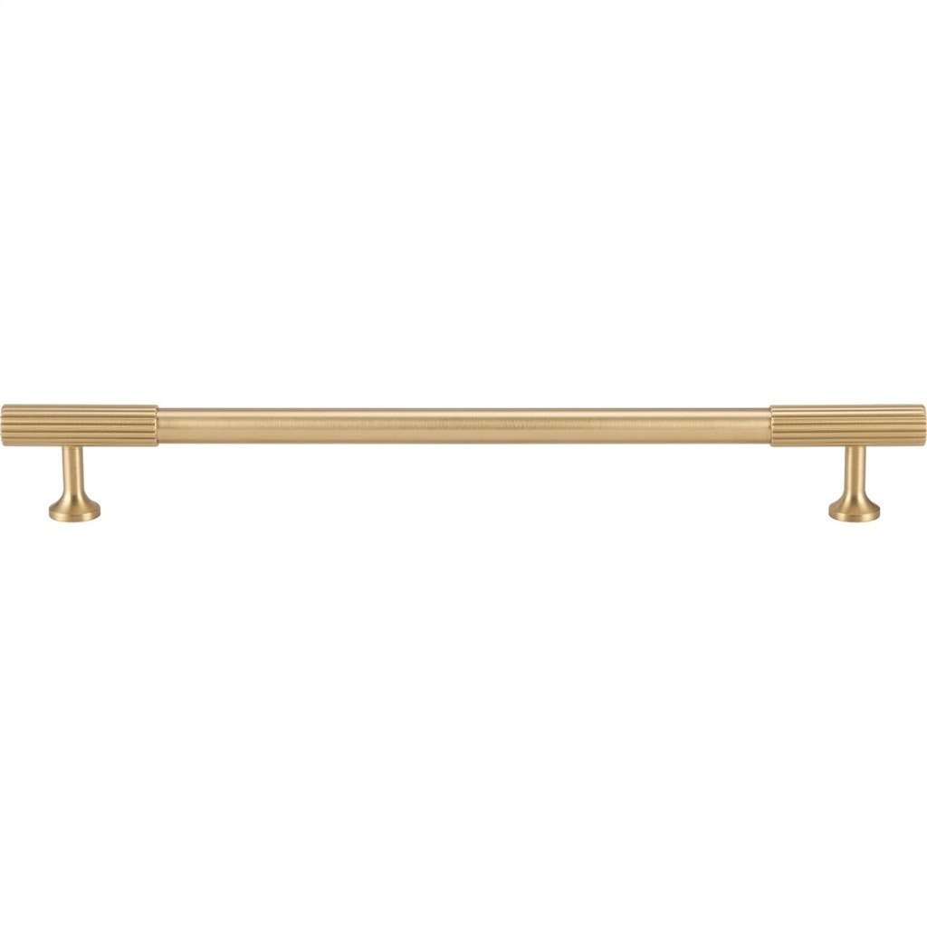 Acre & Clutton Oakridge Linear Solid Brass Cabinet Handle, 224mm Center-to-Center, 264mm Overall, Satin Brass