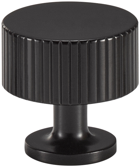 Acre & Clutton Oakridge Linear Solid Brass Cabinet Knob 28mm Matt Black