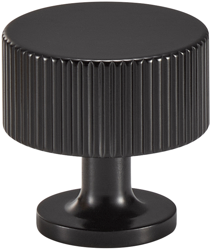 Acre & Clutton Oakridge Linear Solid Brass Cabinet Knob 35mm Matt Black
