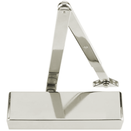 Zoo Hardware ZDC0024A-PN Overhead Door Closer, Power Adjustable Size 2-4 + Matching Finish