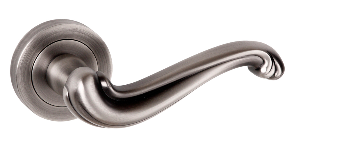 Old English Colchester Lever on Round Rose - Matt Gun Metal OE177MBN