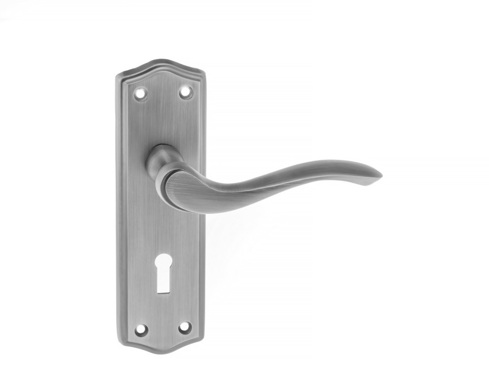 Old English Warwick Key Lever on Backplate - Matt Gun Metal OE178KMBN